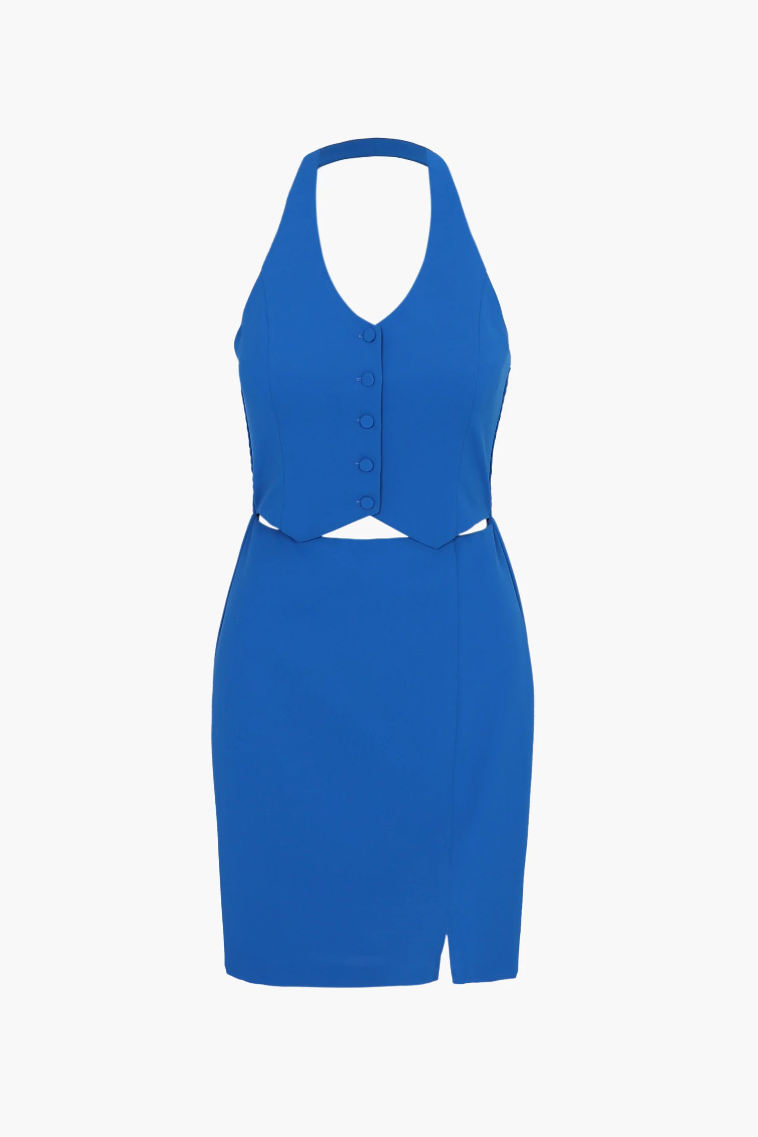 Virginia Twofer Halter Mini Dress - Image 7