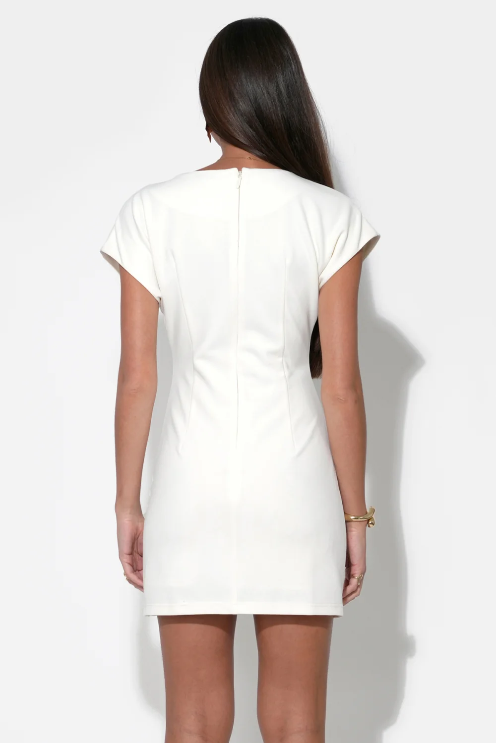 Vivian V-Neck Dolman Sleeve Mini Dress - Image 3