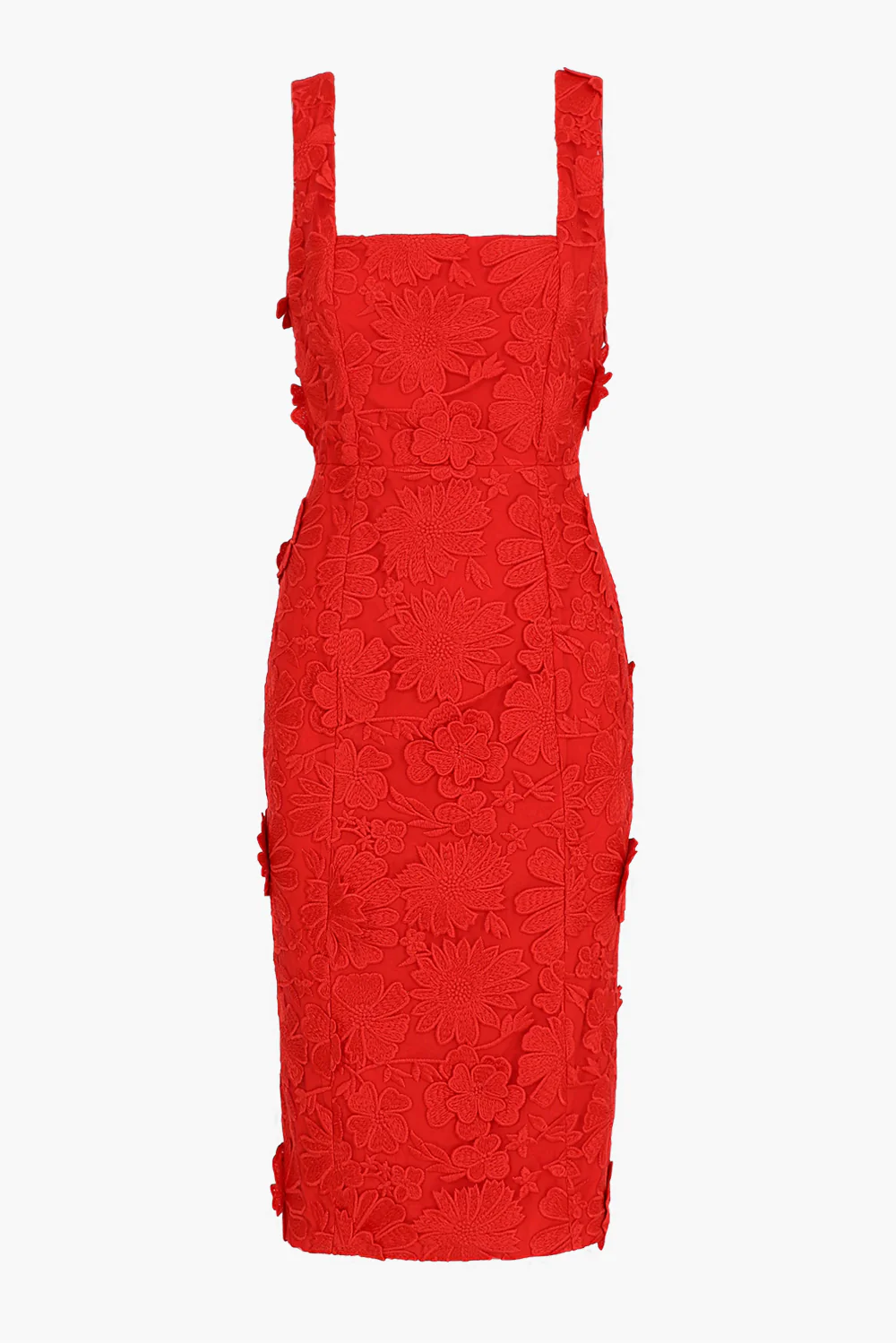 Vonna 3D Lace Up Midi Dress - Image 3