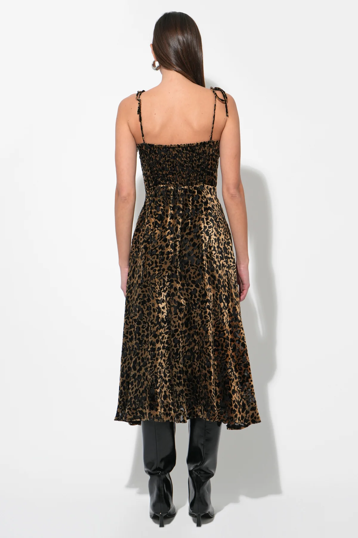 Weslena Bustier Burnout Midi Dress - Image 4