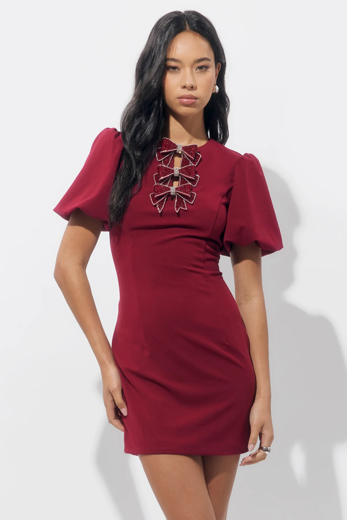 Wren Rhinestone Mini Dress - Image 3